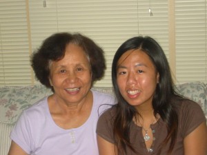My Grandma and me in 2006